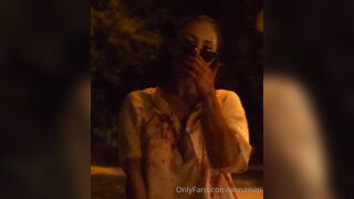 Anna Matthews (Annaxvip) OnlyFans Leaks sexy smoking hot shirt