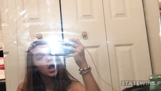 Nila Amateur Girl Leaks Loves to show off her small boobs and hairy pussy 5