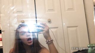 Nila Amateur Girl Leaks Loves to show off her small boobs and hairy pussy 5