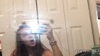 Nila Amateur Girl Leaks Loves to show off her small boobs and hairy pussy 5