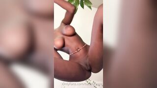 Lyra Amorr (babylyraxxx) OnlyFans Slim Stacked Canadian Ebony Girl Friend 71