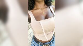 Lyra Amorr (babylyraxxx) OnlyFans Slim Stacked Canadian Ebony Girl Friend 84