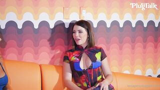 Lena The Plug (lenatheplug) OnlyFans Leaks -  Adam and I have launched an XXX podcast where we interview our guests before they get fucked (by us