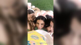 Lena The Plug (lenatheplug) OnlyFans Leaks -  Happy Easter my loves!! Watch this hot Easter orgy with @rileyreidx3 @izzylush @abbiemaley and a big