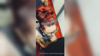 Mia Ruby (Mia.rubyxo) OnlyFans Leaks Skinny Small Boobs Redhead Girl 360