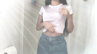 Bbypocah (Tia) OnlyFans Leaks Slim Mixed Asian Girl 26