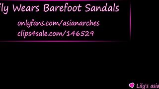 Theasianarches OnlyFans Leaks Lily Wears Barefoot Sandals 1