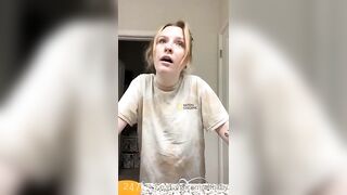 Elfbxby trying something else and topless naked in the last part of the clip