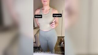 Aloe4ThatBurn slut is lazy and not take off her t-back when having sex with her husband