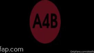 Aloe4ThatBurn teasing her outside yoni with green t-back