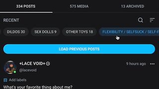 Lacevoid OnlyFans Leaks - OF has labels now!  So I just spend the last several hours categorizing all of my major posts! _If y