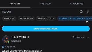 Lacevoid OnlyFans Leaks - OF has labels now!  So I just spend the last several hours categorizing all of my major posts! _If y