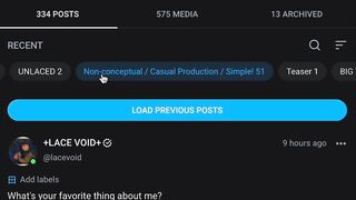 Lacevoid OnlyFans Leaks - OF has labels now!  So I just spend the last several hours categorizing all of my major posts! _If y