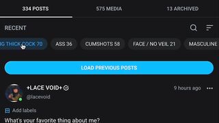 Lacevoid OnlyFans Leaks - OF has labels now!  So I just spend the last several hours categorizing all of my major posts! _If y