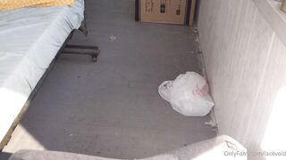 Lacevoid OnlyFans Leaks - I fucking love stroking my fat cock on the porch. I hope my neighbors appreciate it as much as you s_0001