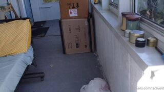 Lacevoid OnlyFans Leaks - I fucking love stroking my fat cock on the porch. I hope my neighbors appreciate it as much as you s_0001