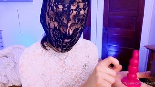 Lacevoid OnlyFans Leaks - LACED #2 - Bubble Butt in Shredded Skirt, Bright Pink Butt Plug, and the FATTEST Cock Cums! {Queer A