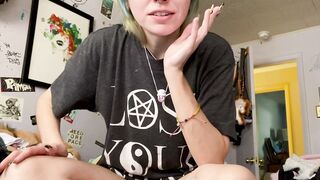 Lostpizzaslicez (Kay) OnlyFans Suicide Girl is a Cat Mom and a Psych Major 50