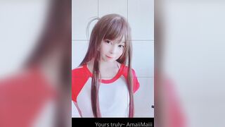 Amaimaiofficial (Mai) OnlyFans Leaks Smol Erotic Cosplayers with Big Perv 124