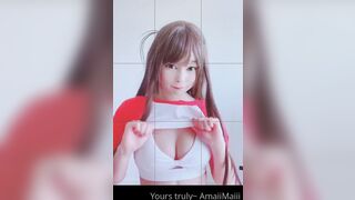 Amaimaiofficial (Mai) OnlyFans Leaks Smol Erotic Cosplayers with Big Perv 124