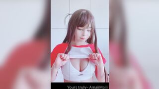 Amaimaiofficial (Mai) OnlyFans Leaks Smol Erotic Cosplayers with Big Perv 124