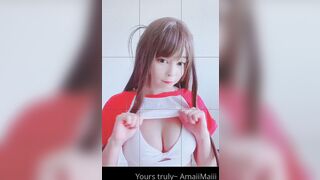 Amaimaiofficial (Mai) OnlyFans Leaks Smol Erotic Cosplayers with Big Perv 124