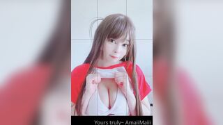 Amaimaiofficial (Mai) OnlyFans Leaks Smol Erotic Cosplayers with Big Perv 124