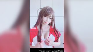 Amaimaiofficial (Mai) OnlyFans Leaks Smol Erotic Cosplayers with Big Perv 124