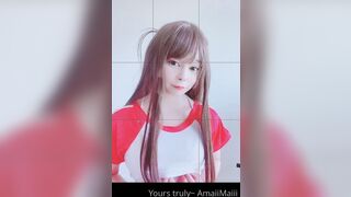 Amaimaiofficial (Mai) OnlyFans Leaks Smol Erotic Cosplayers with Big Perv 124
