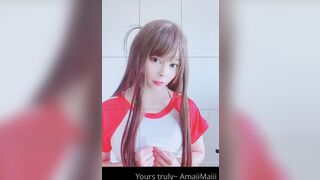 Amaimaiofficial (Mai) OnlyFans Leaks Smol Erotic Cosplayers with Big Perv 124