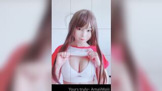 Amaimaiofficial (Mai) OnlyFans Leaks Smol Erotic Cosplayers with Big Perv 124
