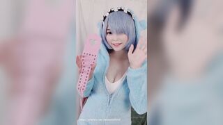 Amaimaiofficial (Mai) OnlyFans Leaks Smol Erotic Cosplayers with Big Perv 39