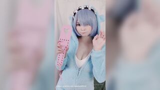 Amaimaiofficial (Mai) OnlyFans Leaks Smol Erotic Cosplayers with Big Perv 39