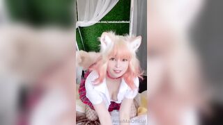 Amaimaiofficial (Mai) OnlyFans Leaks Smol Erotic Cosplayers with Big Perv 336