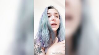 Freakslutsage (freaksl_tsage) OnlyFans Leaks Sage the Giant Dildo Anal Freak 110