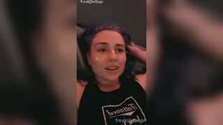 Freakslutsage (freaksl_tsage) OnlyFans Leaks Sage the Giant Dildo Anal Freak 119