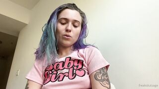Freakslutsage (freaksl_tsage) OnlyFans Leaks Sage the Giant Dildo Anal Freak 99
