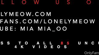 Lonelymeow (Lonely Meow) OnlyFans Leaks Mia Mia_oo Asian Chinese from Italy 126