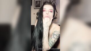 Rubyalexia (Ruby Alexia) OnlyFans Leaks pocket-sized Goth Fetish Queen 2