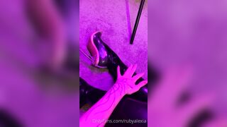 Rubyalexia (Ruby Alexia) OnlyFans Leaks pocket-sized Goth Fetish Queen 5