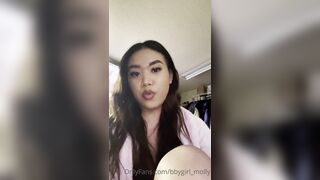 Bbygirl_molly (Molly) OnlyFans Leaks Petite Freaky Asian girl booty & phat 8