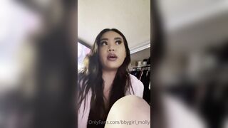 Bbygirl_molly (Molly) OnlyFans Leaks Petite Freaky Asian girl booty & phat 8