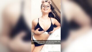 Madisonc1997 (Madison Carter) OnlyFans Leaks Maddi MFC model Natural 30HH boobs Super Dork 23