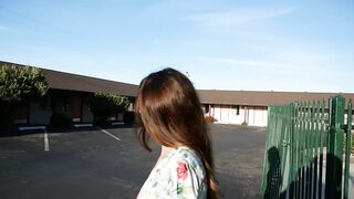 Annablossom (Anna Blossom)  Leaks Couldn't Wait to Check into Motel, Car BJ in Parking Lot 