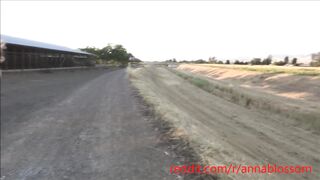 Annablossom (Anna Blossom)  Leaks Beautiful Blonde Public Flashing while on Bike Ride 