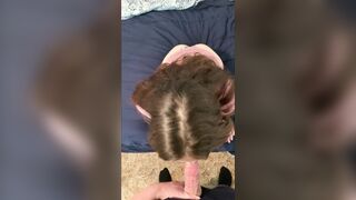 Annablossom (Anna Blossom)  Leaks Gorgeous Brunette gives Amazing Blowjob & Finishes it on her Face  2160p