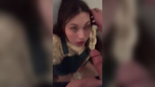 Annablossom (Anna Blossom)  Leaks Neighbors Daughter Sneaks over & Cums on Hitachi while I Facefuck her 