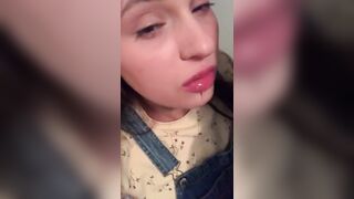 Annablossom (Anna Blossom)  Leaks Neighbors Daughter Sneaks over & Cums on Hitachi while I Facefuck her 