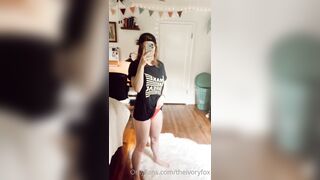 Theivoryfox (Ivory Fox) OnlyFans Leaks huge nerd, psych major, sweet tooth Porn Video 130