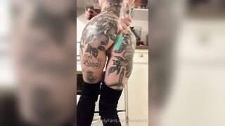 Lunaluck (Luna Luck) OnlyFans Leaks Petite Redhead with Tons of Tattoo Porn Video 58